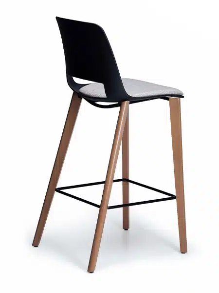 Unica Timber Stool with Seat Pad - Image 5